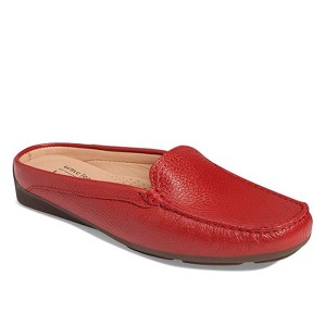 Marc Joseph New York | Womens Leather Slip On Briarwood Venetian Mule Loafer - 1 of 4