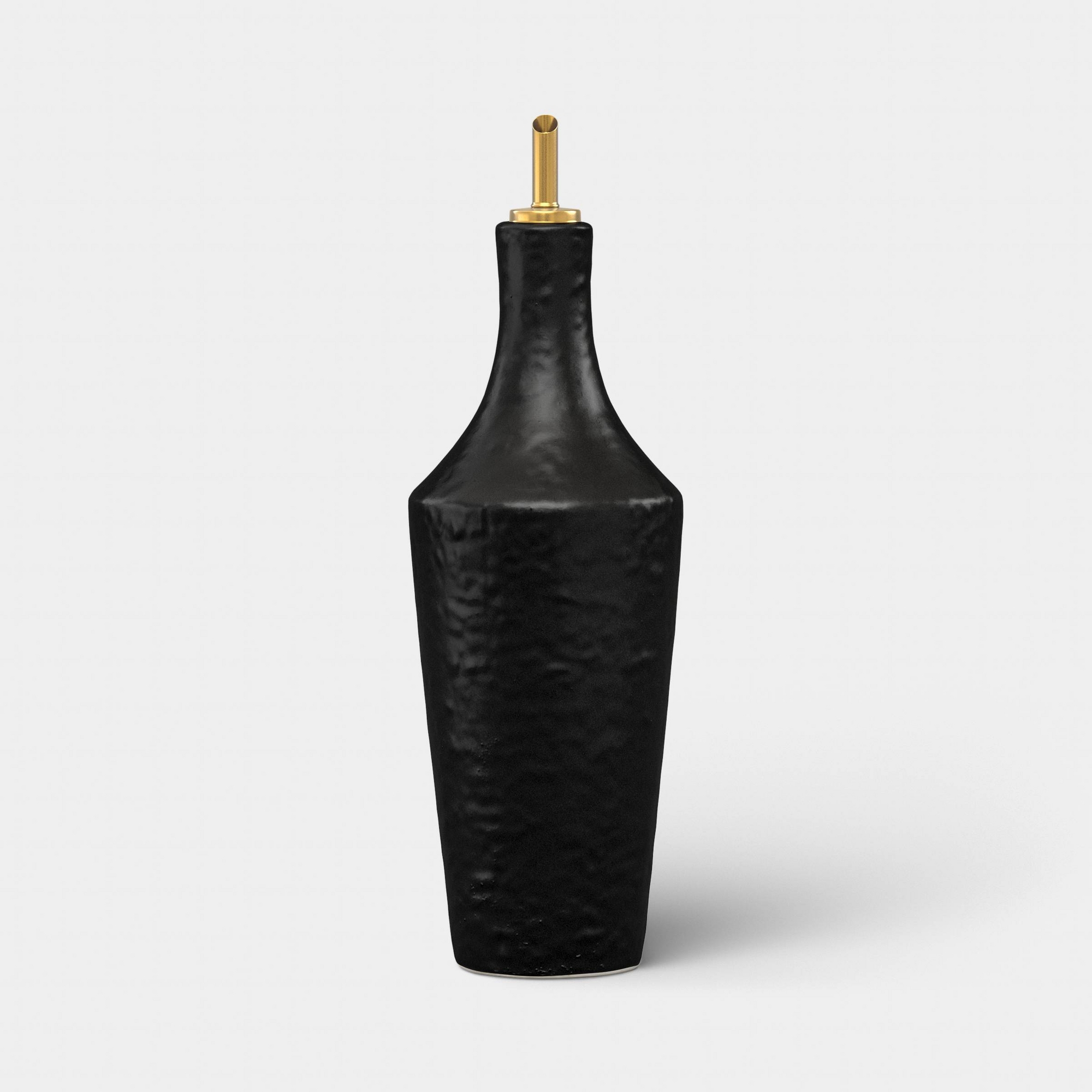 Black Textured Ceramic Oil Dispenser Black - Threshold™