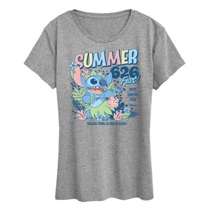 Women's - Lilo and Stitch - Summer 626 Fest Short Sleeve Graphic T-Shirt - 1 of 4