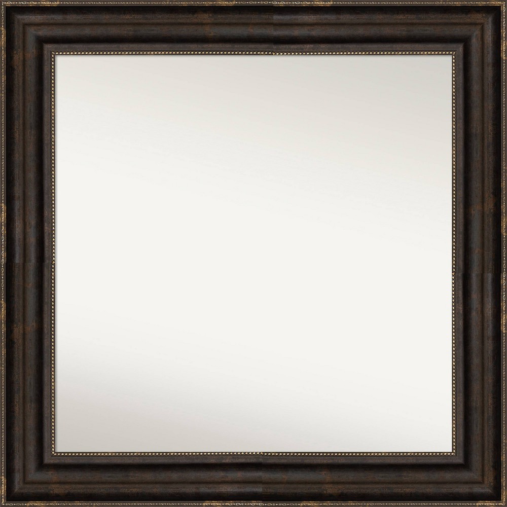 Photos - Wall Mirror 32" x 32" Non-Beveled Stately Bronze  - Amanti Art