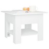 vidaXL Coffee Table White 21.7 in.x21.7 in.x16.5 in. Engineered Wood - 4 of 4