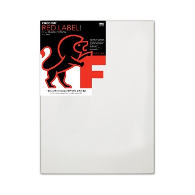 Fredrix Red Label Standard Stretched Cotton Canvas