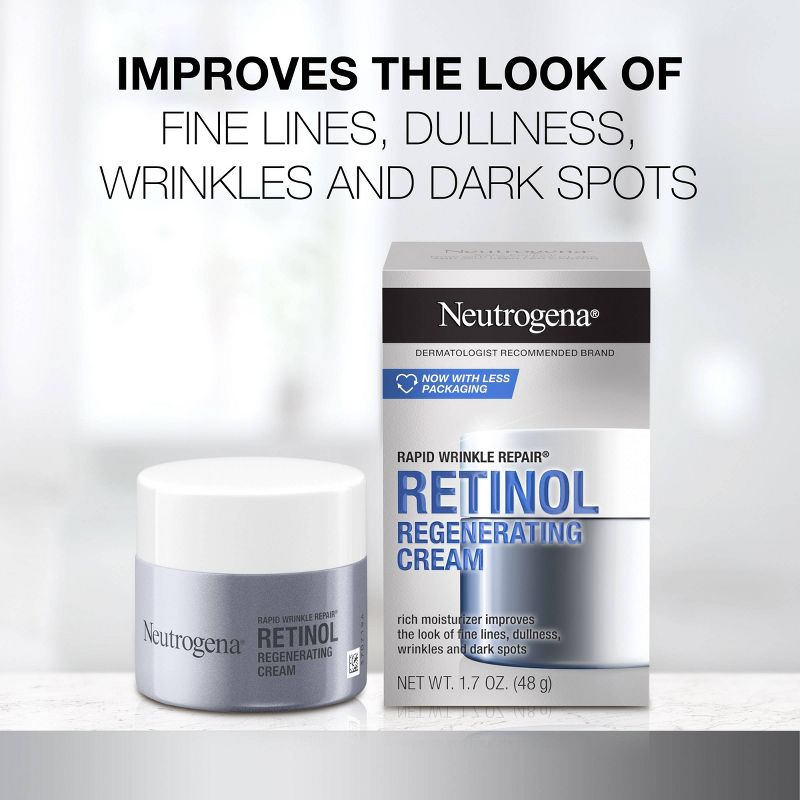 Neutrogena Rapid Wrinkle Repair Retinol Face Moisturizer with Hyaluronic Acid - 1.7 oz, 4 of 14