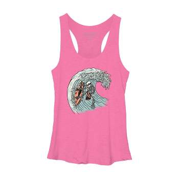 Women's Design By Humans Death Surfer By quilimo Racerback Tank Top