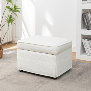 Wovenbyrd Woodcrest 24" Wide Rectangle Storage Ottoman - 1 of 4