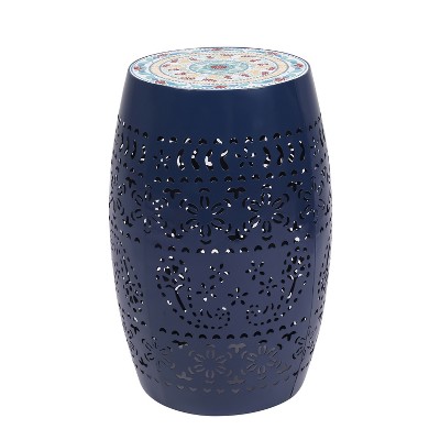 Christopher Knight Home Azalea Patio Iron and Tile Side Table