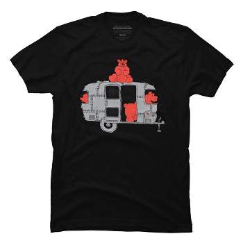 Men's Design By Humans Watch out That's A Bearstream By NDTank T-Shirt