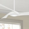 60" Minka Aire Modern 3 Blade Indoor Ceiling Fan with LED Light Remote Control Flat White for Living Room Bedroom Family Dining - 2 of 4