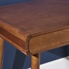 ORRD Mid-Century Modern Writing Desk, 40 Inch Computer Table with Large Drawer & Storage for Home Office, Brown - 3 of 4
