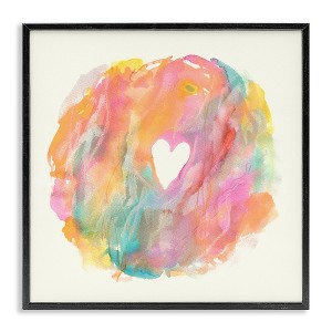 Stupell Industries Abstract Heart Fluid Mixed Pastels, 24" x 24" - 1 of 4