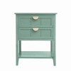 Bella Depot 2 Drawer Side Table,Dresser, End table,Suitable for bedroom, living room - 4 of 4