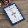 Anna-Kaci Purple Lavender Rhinestone Celtic Cross Necklace with Message Card & Envelope Jewelry Gift - 3 of 4