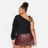 Women's One Shoulder Tie Cable Pullover Sweater - Wild Fable™ - 3 of 3
