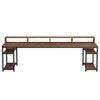 GDFStudio Kiera Industrial Office Desk with Storage Shelves - 2 of 4