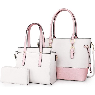 West 3PCS Purses for Women Tote Bag and Wallet Set Shoulder Satchel Handbags
