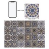 Unique Bargains PVC Tile Stickers 3.94"x3.94" Blue Gray 24 Pcs - 3 of 4