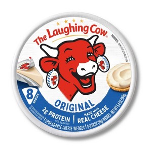 The Laughing Cow Original Creamy Swiss Spreadable Cheese Wedges - 5.4oz/8ct - 1 of 4