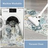 Washable Rug for Living Room  Trellis Rug Non Slip Throw Rugs Vintage Bedroom Rugs Low Pile Non Shedding - 4 of 4