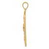 Black Bow Jewelry 14k Yellow & Rose Gold with White Rhodium Daisy Dog Tag Pendant - 2 of 4