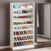 Resenkos 5-Tier Storage Shelf, Multi-Level Display Table, Living Room Home Furniture, Space-Saving & Stylish, White - 2 of 4