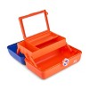Caboodles School Spirit On-The-Go Girl Organizer - Blue Over Orange - 3 of 4