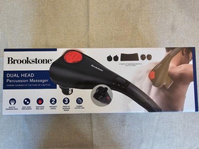 Brookstone Deep Tissue Percussion Massager, Electric Handheld Back Massager  with 4 Interchangeable M…See more Brookstone Deep Tissue Percussion