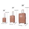 AENKYO 3-Piece Hardshell Luggage Set ( 20" + 24" + 28" ) Expandable Suitcases, Lightweight PP Travel Luggage with TSA Lock - 2 of 4