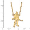 Black Bow Jewelry 10k Yellow Gold West Virginia Mountaineers NCAA Necklace 18 Inch - 2 of 4