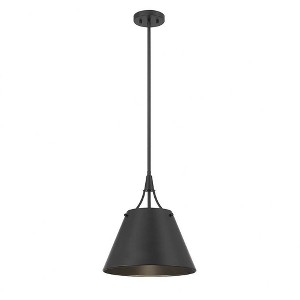 Savoy House Willis 1 - Light Pendant in  Matte Black - 1 of 4
