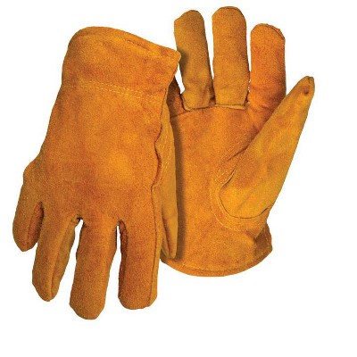 Boss Women's Indoor/Outdoor Driver Work Gloves Tan One Size Fits Most 1 pair