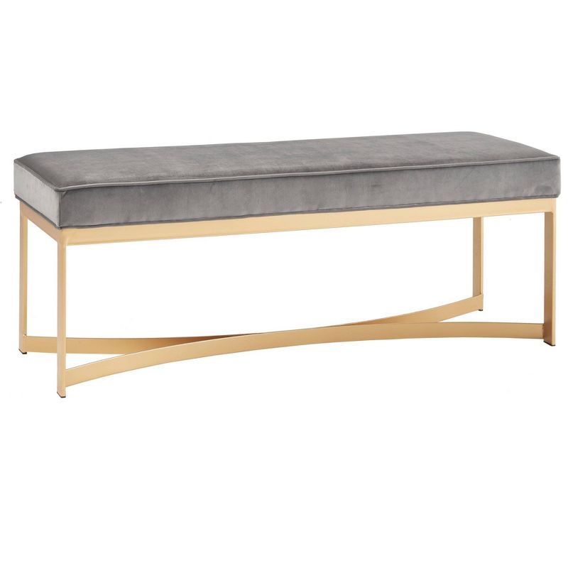 Secor Upholstered Accent Bench with Metal Base - Martha Stewart, 3 of 7
