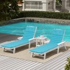 Gulches Sky Blue Patio Chaise Lounges Cushion Set - Outdoor Lounge Chair Replacement Cushions - 2 of 4
