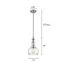 Chloe Lighting Layla Transitional 1 Light Brushed Nickel Ceiling Mini Pendant 8" Wide - 4 of 4