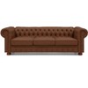 GDFStudio Grady Classic Chesterfield 3-Seater Tufted Faux Leather Upholstered Sofa with Thick Cushions - 4 of 4