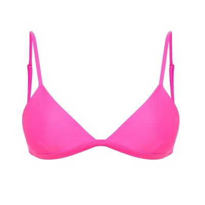 Women's Ally Bikini Top- Miga Swimwear- L - Neon Pink : Target