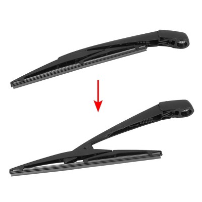X-Autohaux Plastic Metal Rubber for Honda HR-V 2014-2017 Windshield Wipers 10" Black
