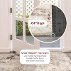Machine Washable Area Rugs Lightweight Throw Soft Carpet Boho Botanical Floral Ultra-Thin Indoor Rug - 4 of 4