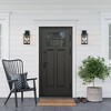 Ferris 2pk Outdoor Metal Lantern Wall Light - Nathan James Black - 2 of 4