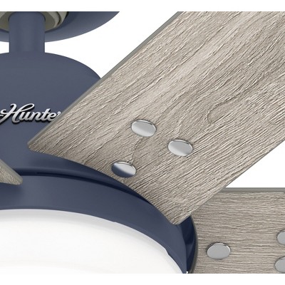 Indigo Blue 44" Pacer 6-Blade Ceiling Fan with LED Light and Remote