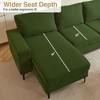 XIZZI Upholstered Sectional Sofa with Comfy Chaise Large Deep Seat, Minimalist Modular Couches Sleeper for Living Room Bedroom Apartment Lounge - 4 of 4