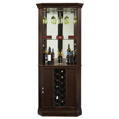 Howard Miller 690007 Howard Miller Piedmont Iii Corner Wine Cabinet 690007 Espresso