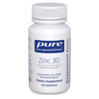 Pure Encapsulations Zinc 30 mg - Immune System Support, Growth and Development, Wound Healing, Prostate, and Reproductive Health