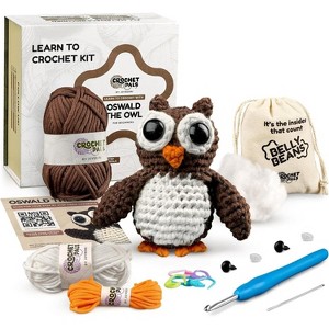 JoyBerri CrochetPals Oswald Crochet Kit with Instructional Videos & Supplies, 1 Piece - 1 of 4