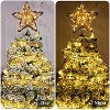 Aoibox Rattan Star Christmas Tree Topper 1 pack Rustic Farmhouse Style 10 inch x 11.81 inch with 50 Warm LED Lights Indoor Decor - 2 of 4