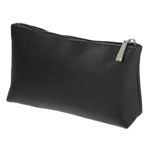 Unique Bargains PU Leather Travel Portable Makeup Bag 1 Pc - 1 of 4