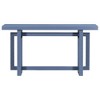 Pine Veneer Painted Console Table with Triple Rectangle Leg Design, Thick Solid Pine Legs and Adjustable Feet - 3 of 4
