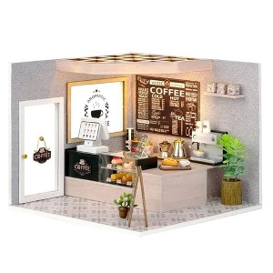 Wizardi Miniature Roombox Kit - Cafe Dollhouse Kit : Target