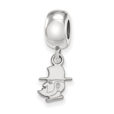 Black Bow Jewelry Sterling Silver Appalachian State Mountaineers NCAA Bead Charm