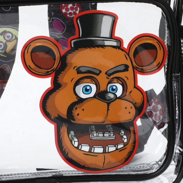 Mochila transparente de Five Nights at Freddy's Freddy Fazbear de 16 pulgadas para escuela y viajes 6