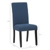 WestinTrends  Upholstered Linen Fabric Dining Chair - 3 of 4
